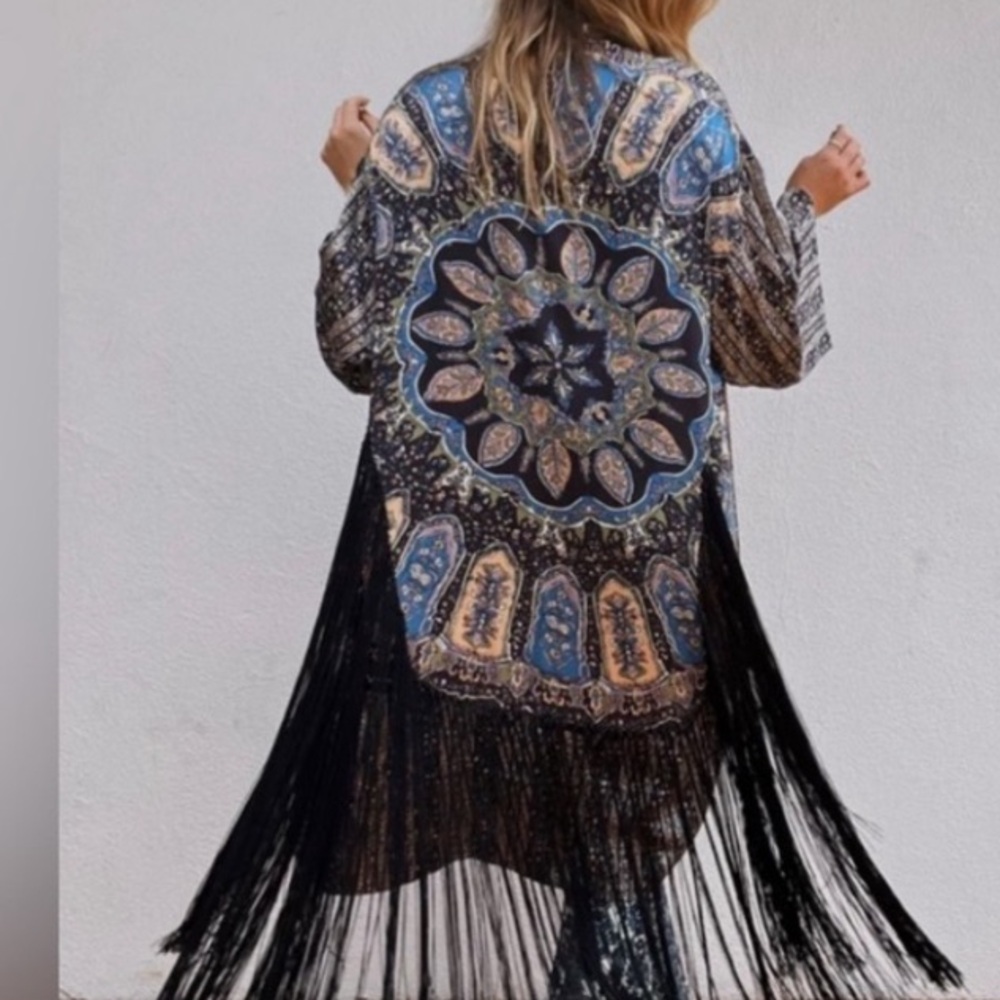 Novella Royale Heirloom Silk Lady Kimono - OS- NWT - Picture 5 of 16